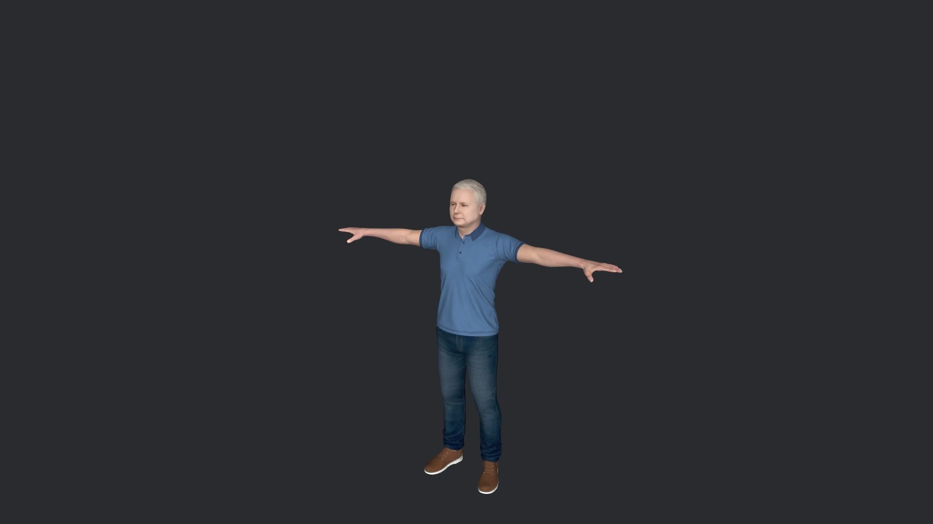 Jaroslaw Kaczynski Hyper Realistic Full Body Rigged Character 3D model_15