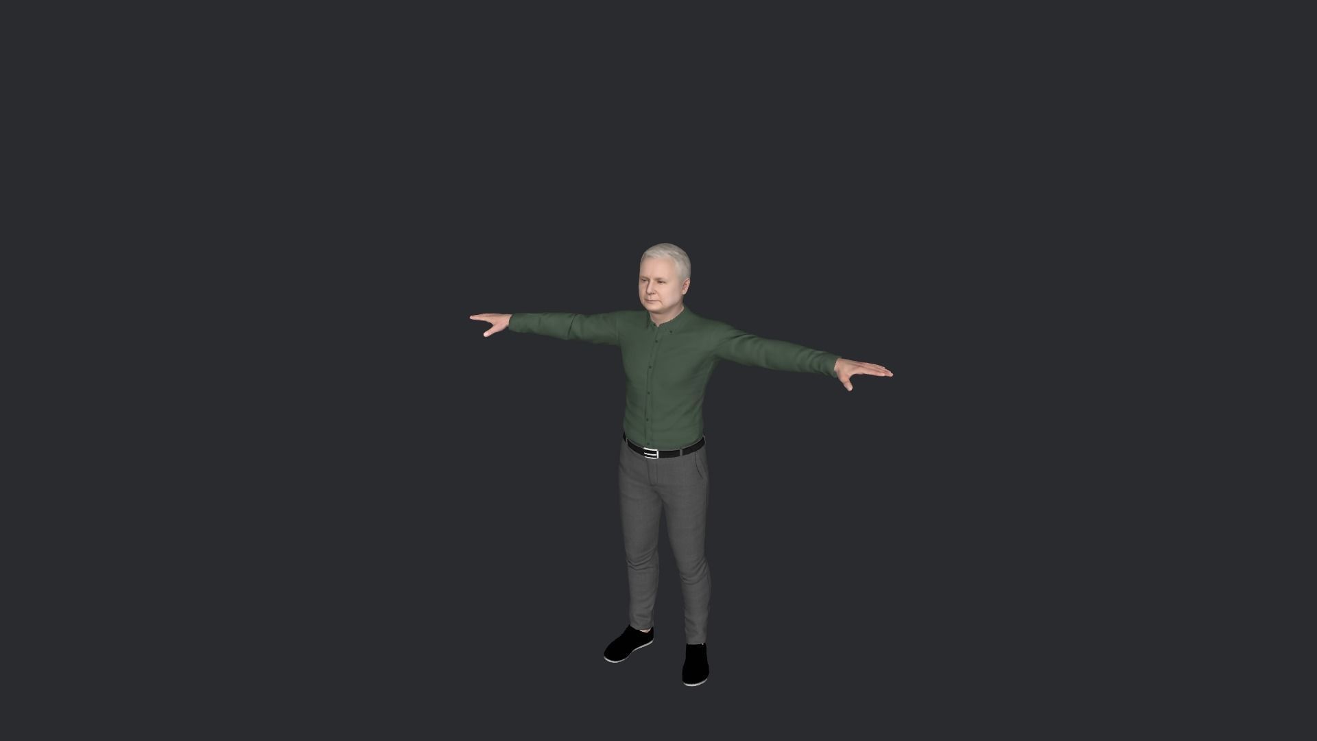 Jaroslaw Kaczynski Hyper Realistic Full Body Rigged Character 3D model_23