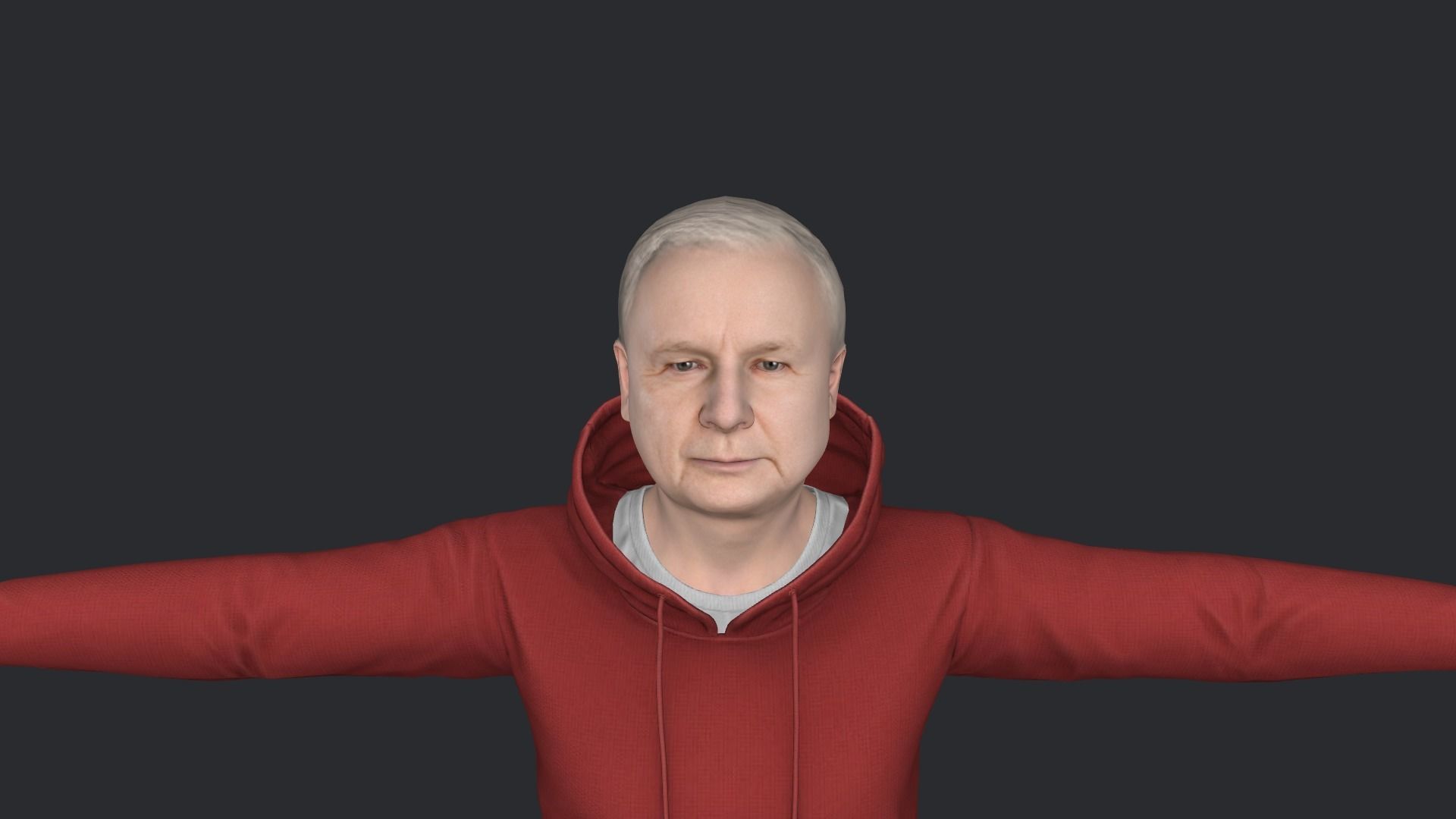 Jaroslaw Kaczynski Hyper Realistic Full Body Rigged Character 3D model_7