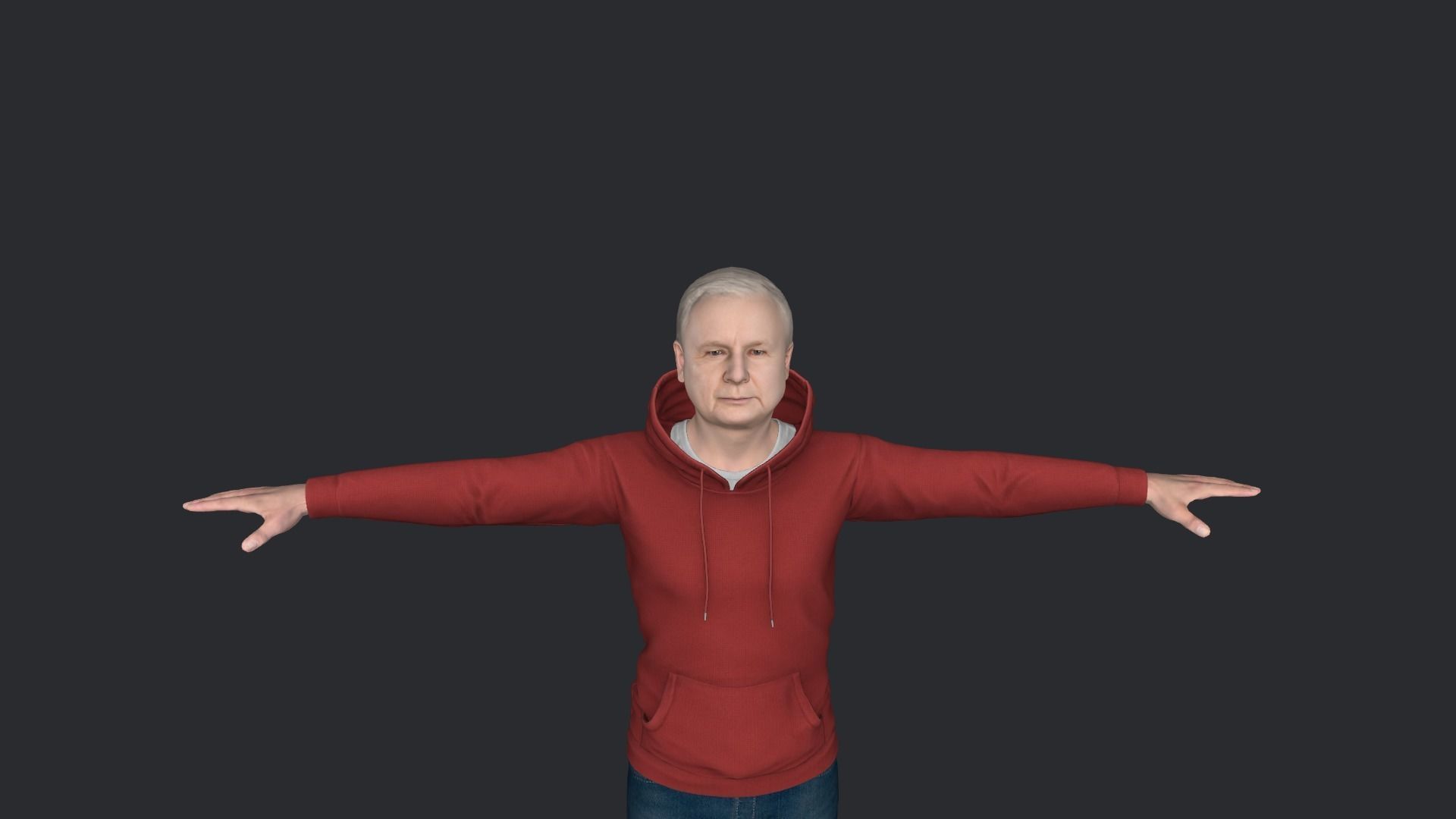 Jaroslaw Kaczynski Hyper Realistic Full Body Rigged Character 3D model_8