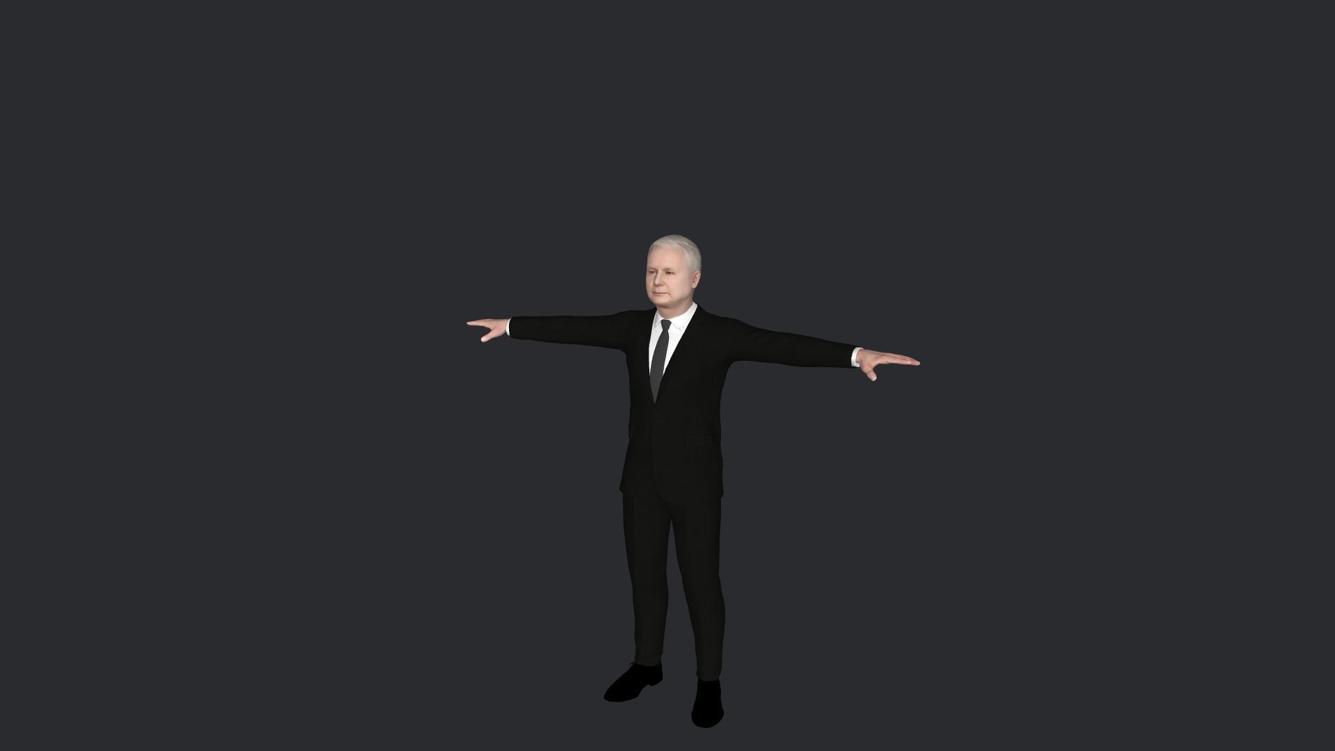 Jaroslaw Kaczynski Hyper Realistic Full Body Rigged Character 3D model_18