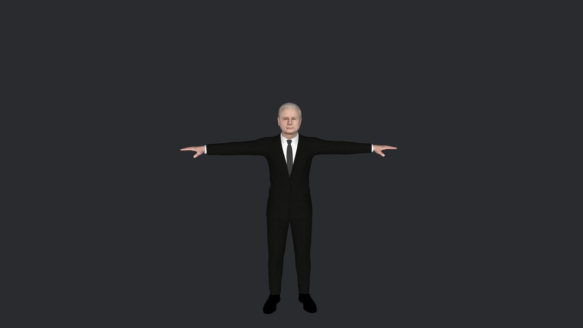 Jaroslaw Kaczynski Hyper Realistic Full Body Rigged Character 3D model_17