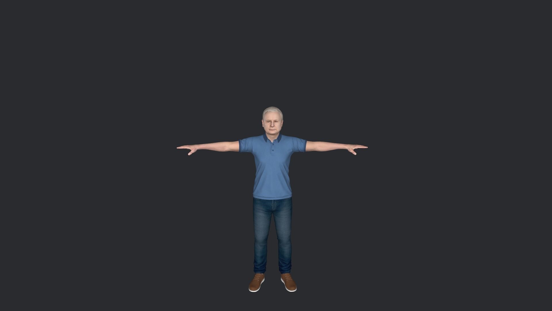 Jaroslaw Kaczynski Hyper Realistic Full Body Rigged Character 3D model_14