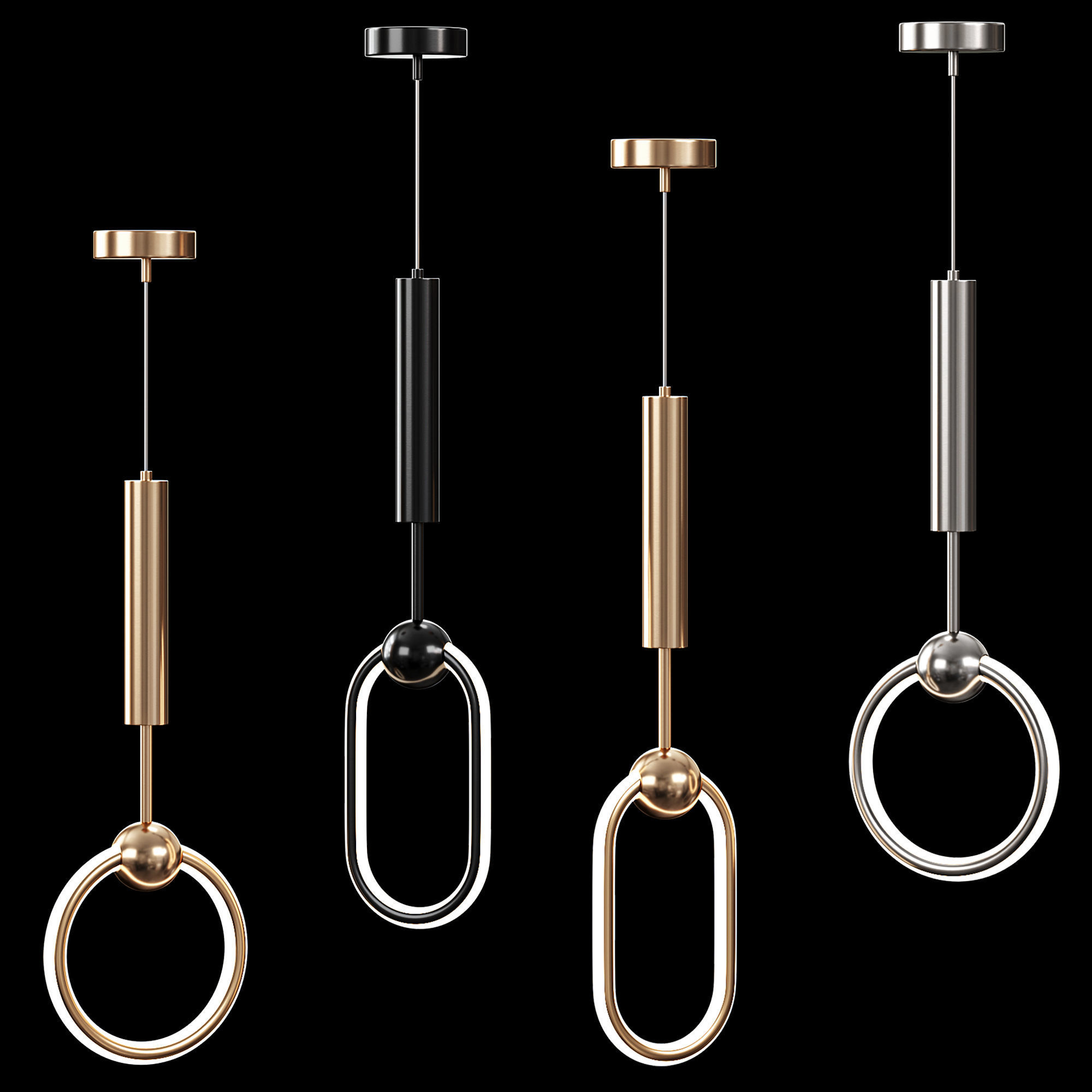 Pendant lamp FINNUR B 3D model_1