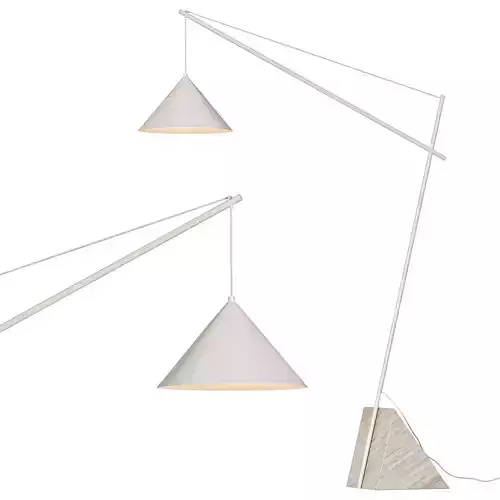 Grande liseuse avec pied en travertin Reyna