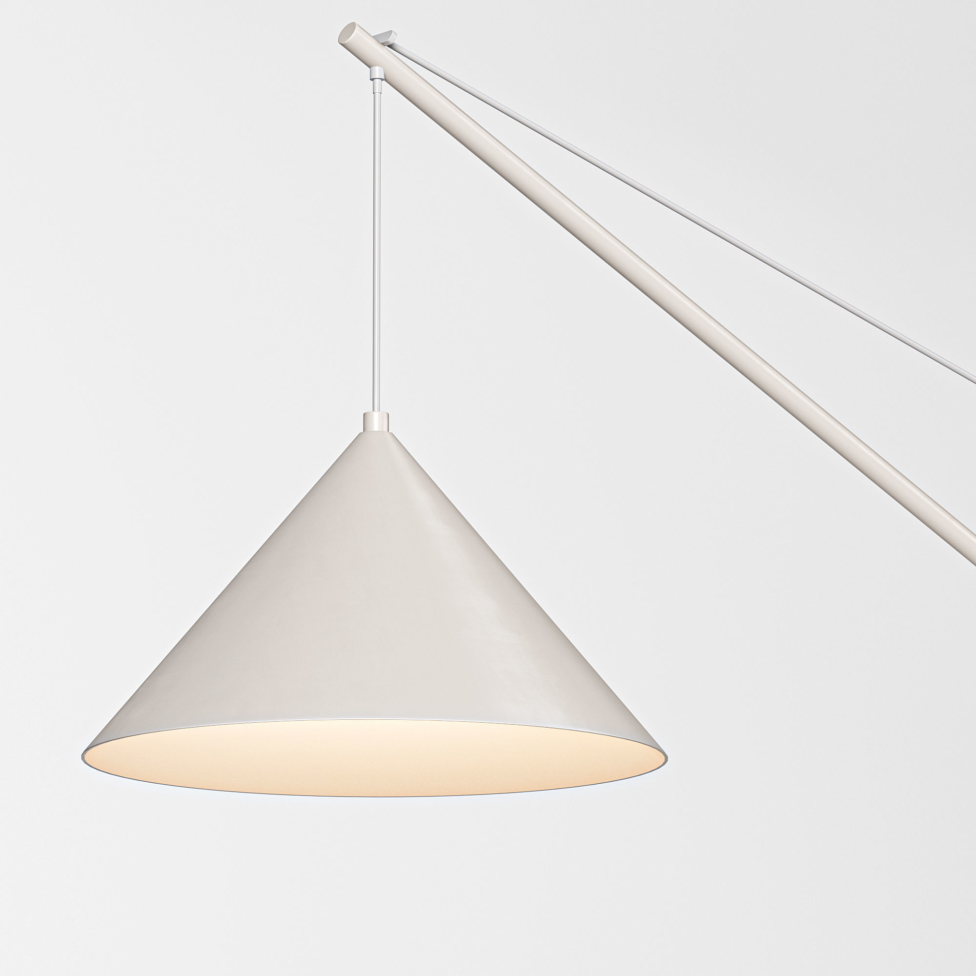 Grande liseuse avec pied en travertin Reyna 3D model_5