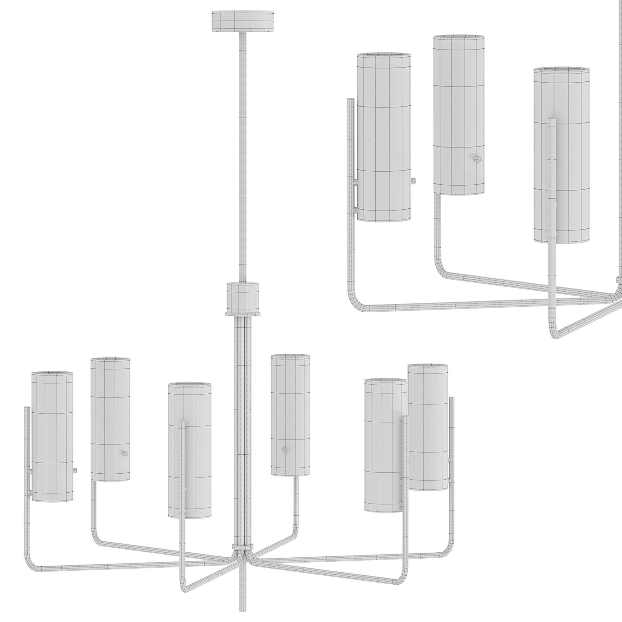 Vivian Pendant Lamp by Westwing Collection 3D model_4