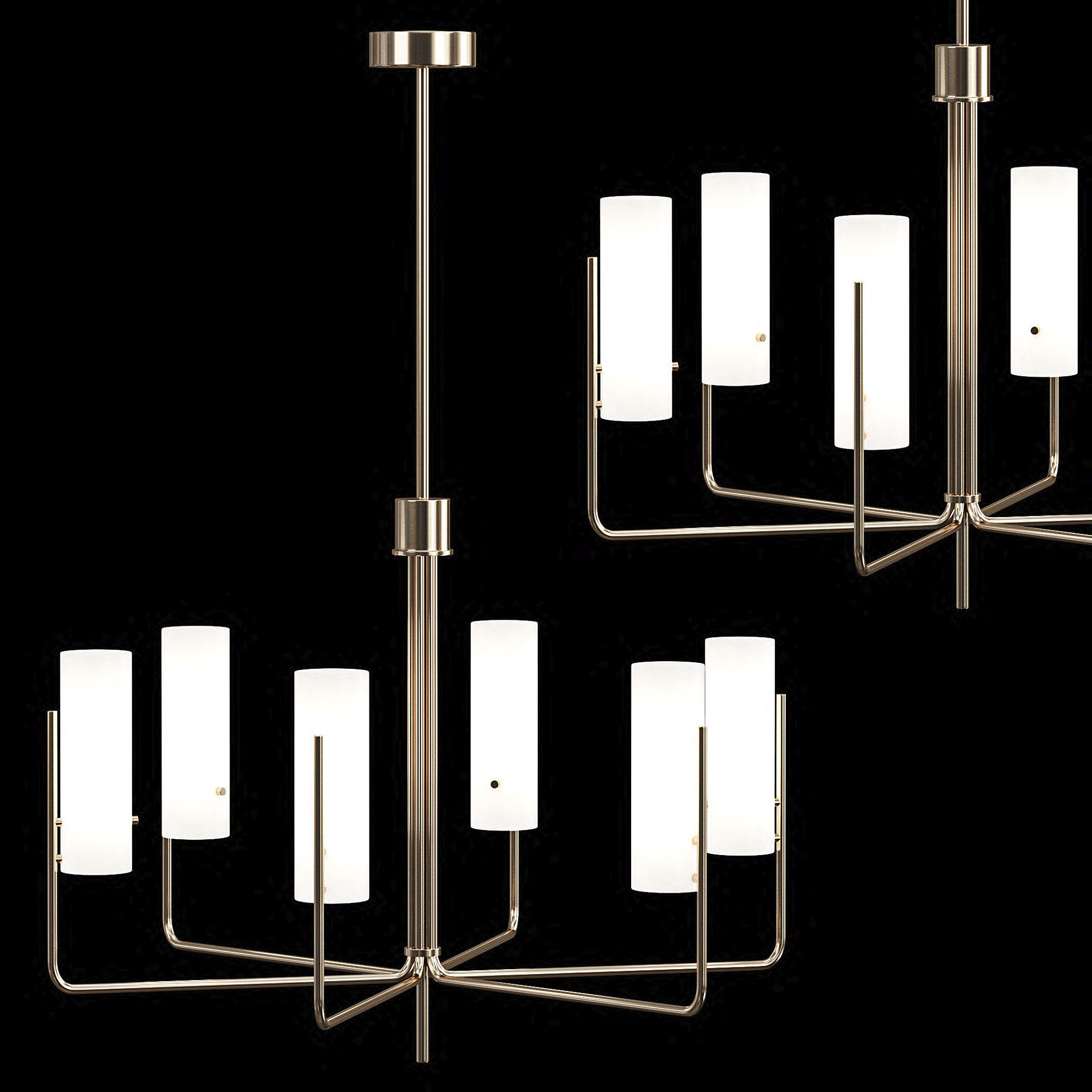 Vivian Pendant Lamp by Westwing Collection 3D model_1