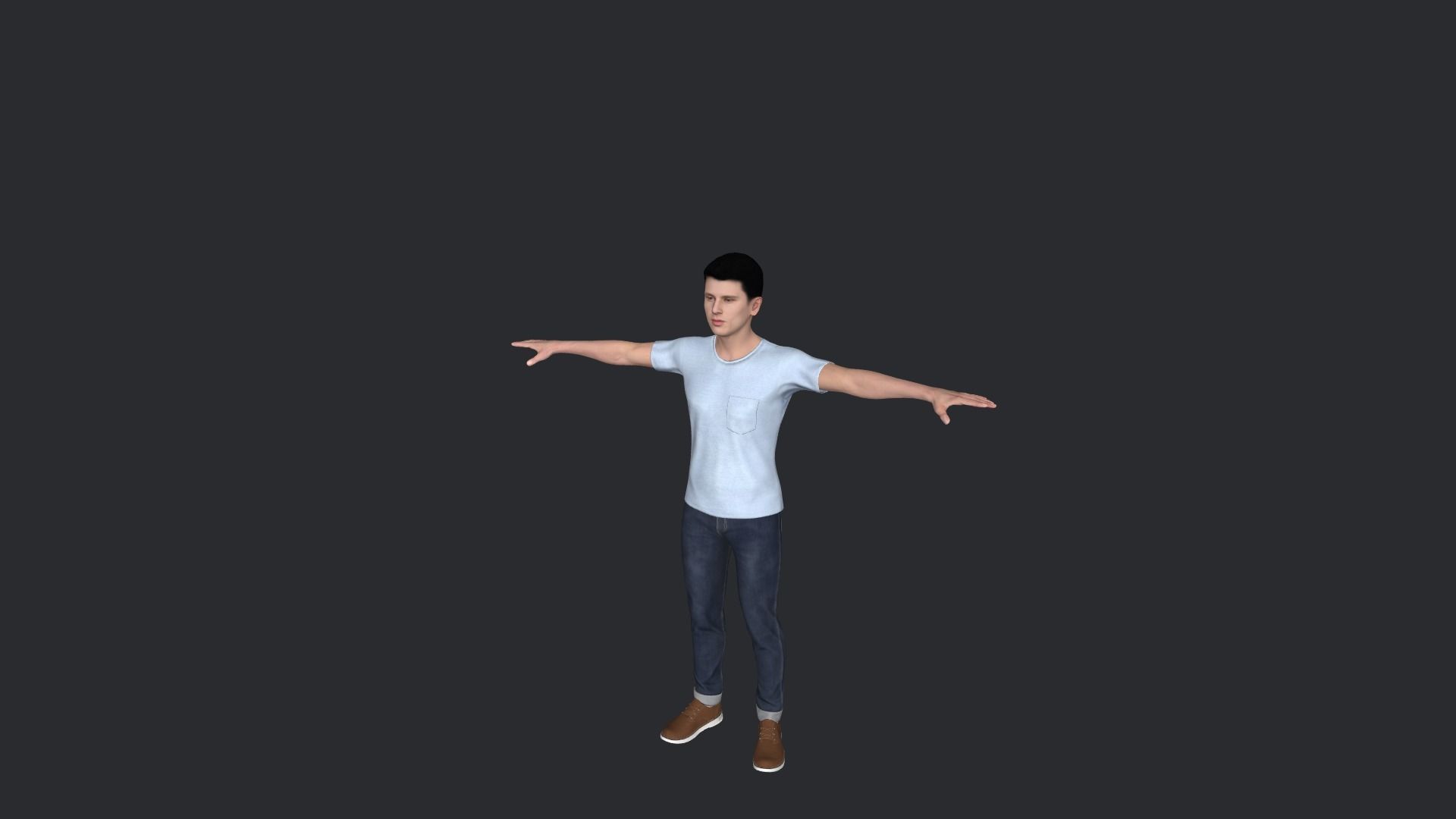Machine Gun Kelly  Hyper Realistic Full Body Rigged Character 3D model_13