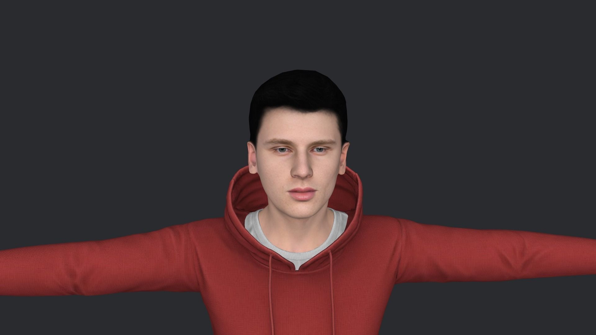 Machine Gun Kelly  Hyper Realistic Full Body Rigged Character 3D model_15