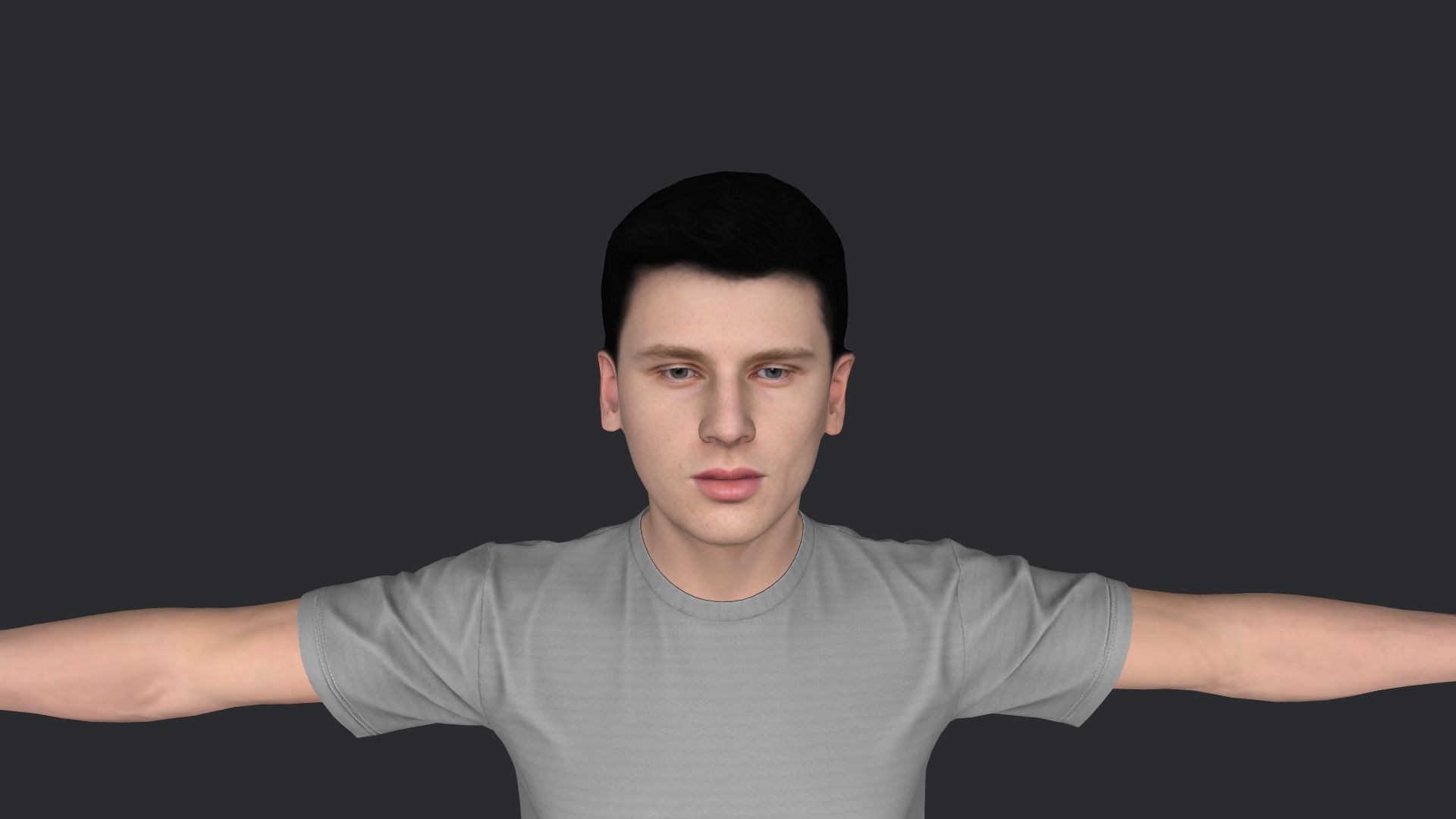 Machine Gun Kelly  Hyper Realistic Full Body Rigged Character 3D model_25