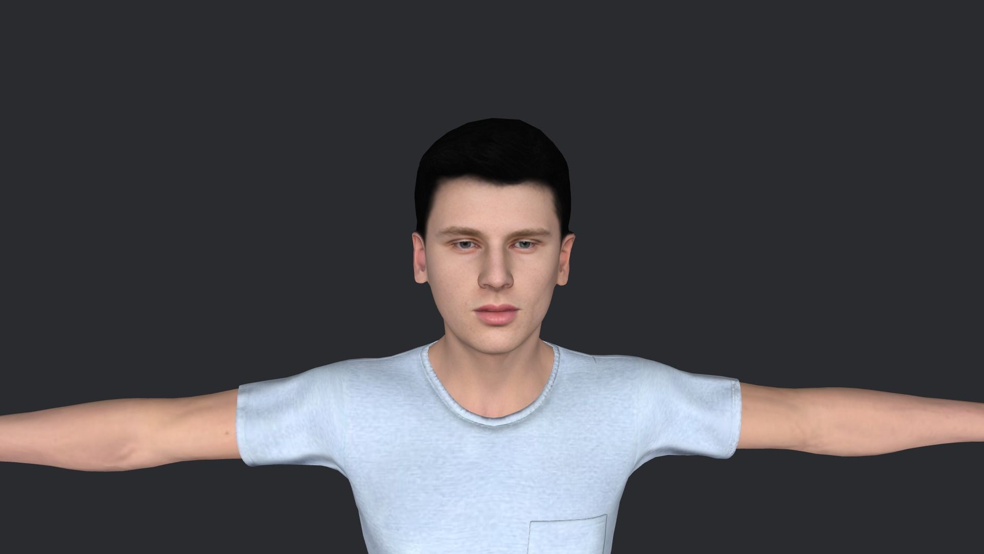Machine Gun Kelly  Hyper Realistic Full Body Rigged Character 3D model_10