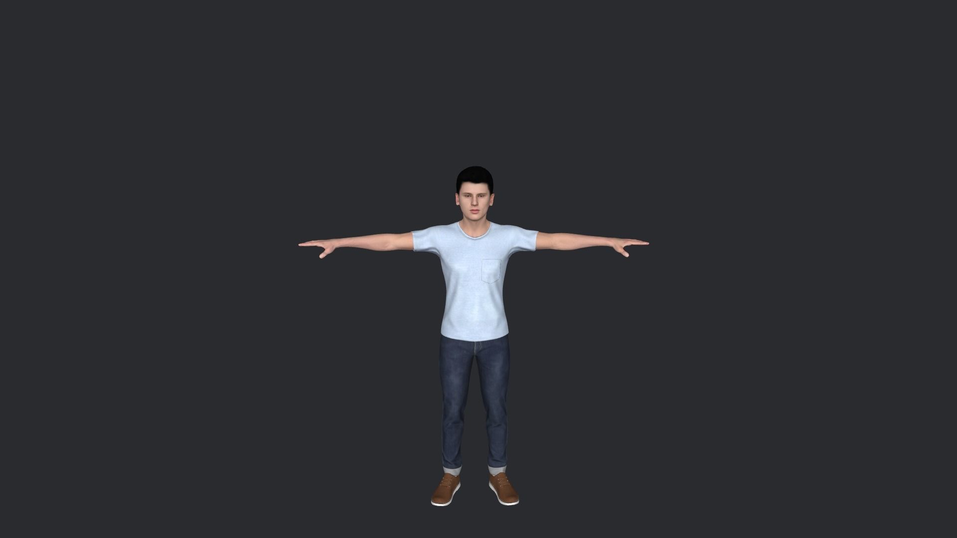 Machine Gun Kelly  Hyper Realistic Full Body Rigged Character 3D model_12