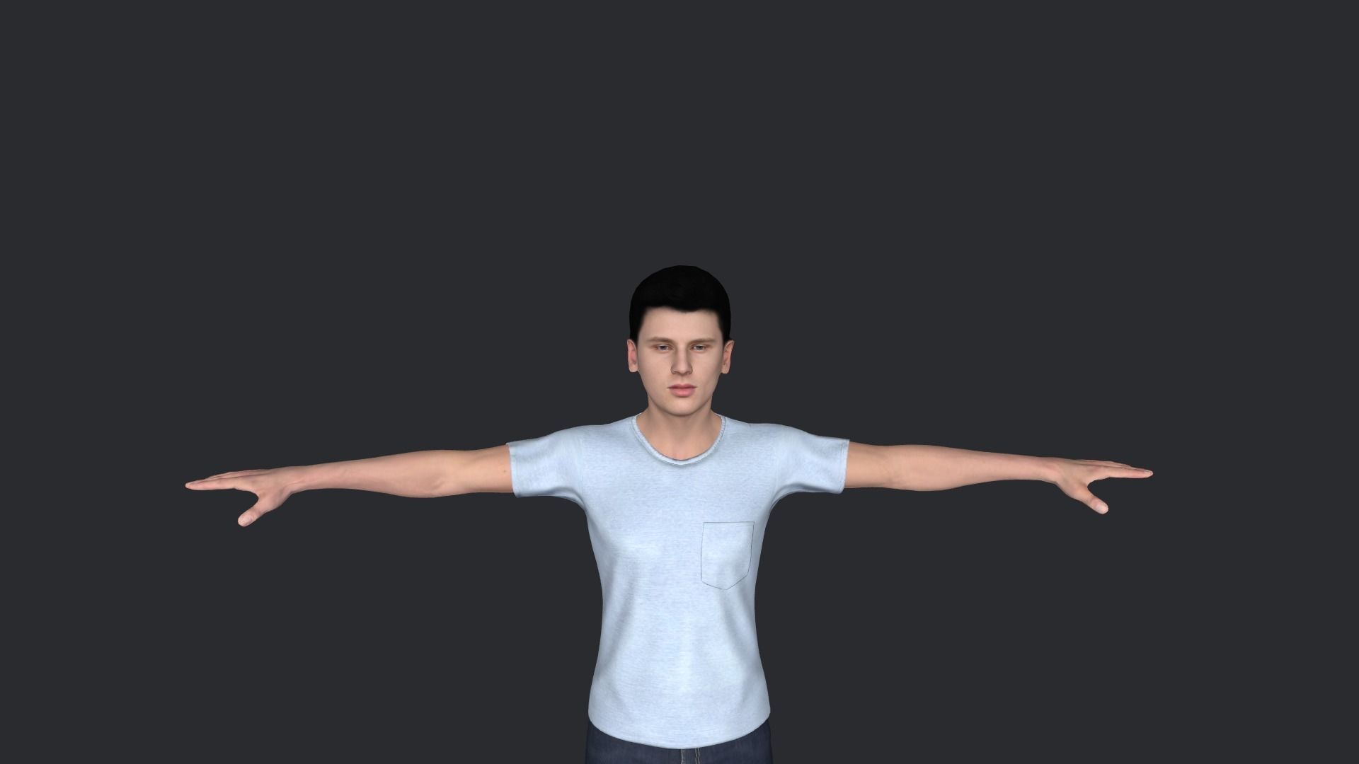 Machine Gun Kelly  Hyper Realistic Full Body Rigged Character 3D model_11