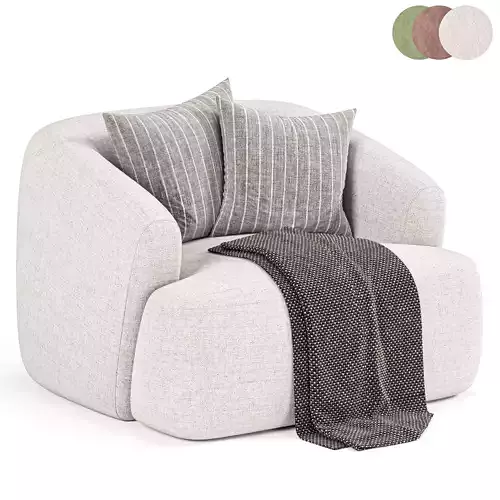 Boucle fauteuil Sofia 3D model
