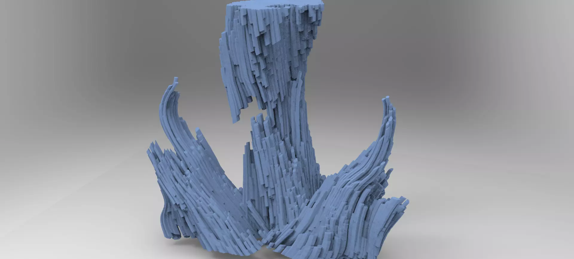 Hansel and Gretel Witches cave rocks 3D model_0