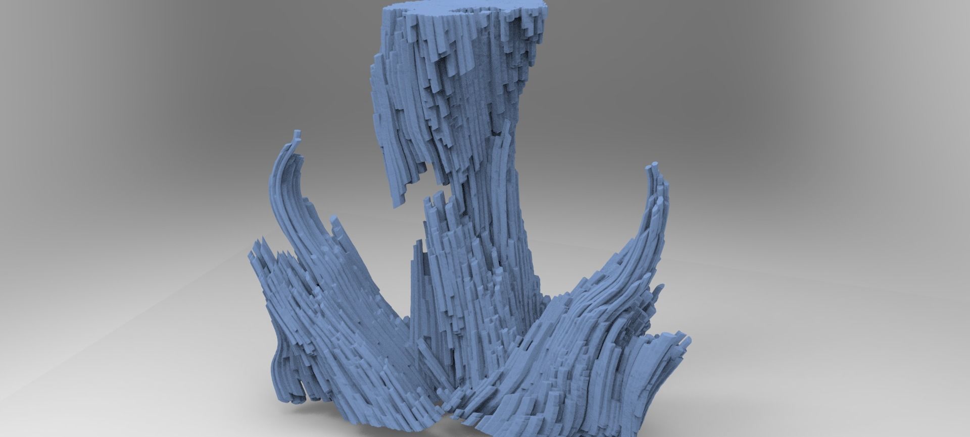 Hansel and Gretel Witches cave rocks 3D model_1