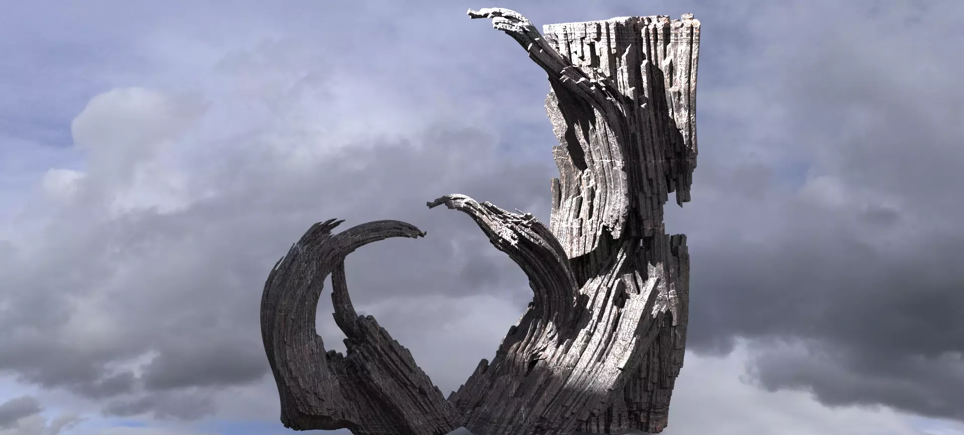 Brothers Grim inspired mountain 3D model