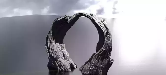 Brothers Grim inspired mountain archway 