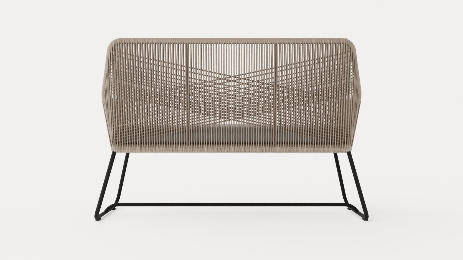 Midway 2 seater sofa Low-poly 3D model_4