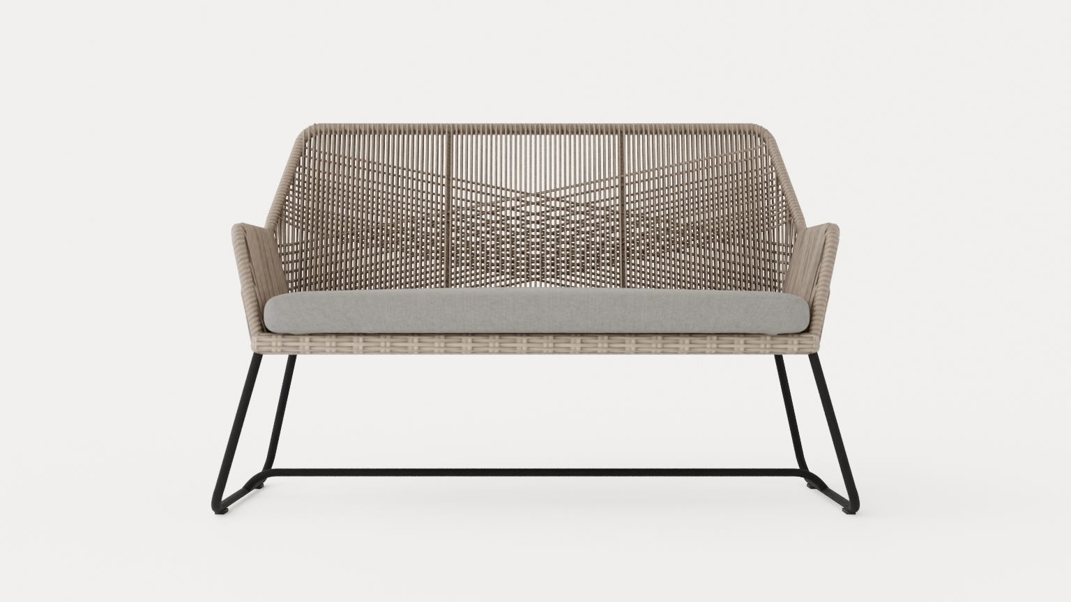 Midway 2 seater sofa Low-poly 3D model_1