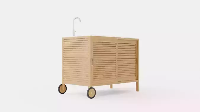 Figalia outdoor cooking Low-poly 3D model