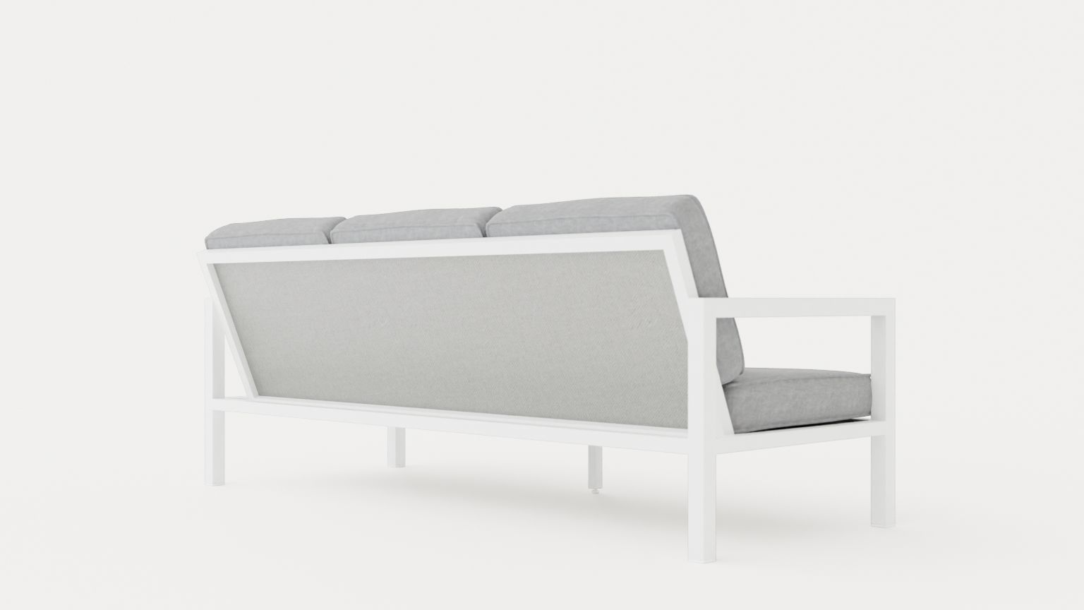 Belfort 3 seater sofa Low-poly 3D model_3