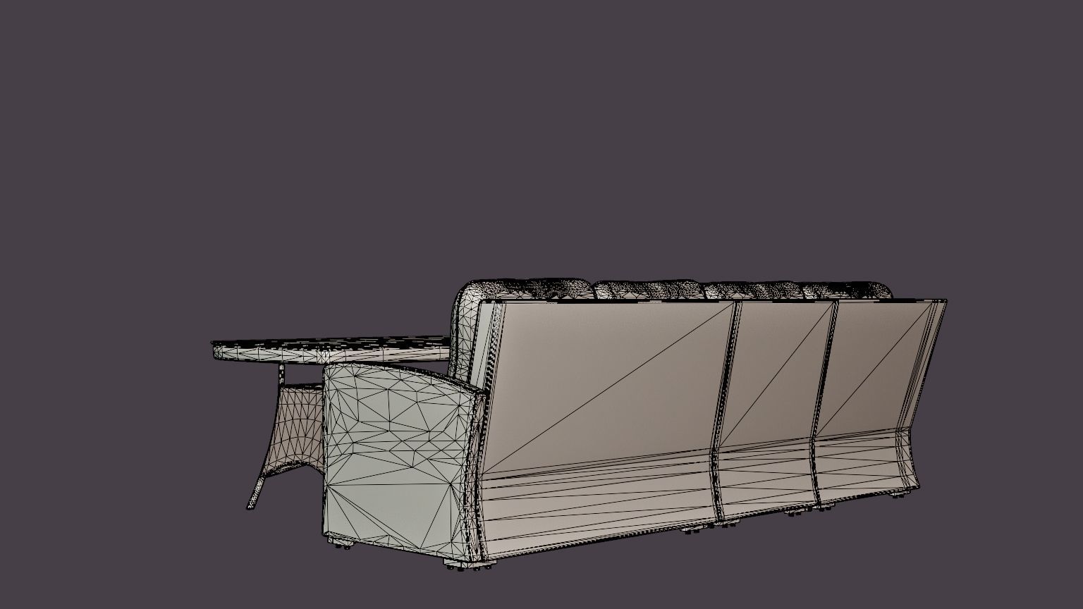 Ashfield sofa group table Low-poly 3D model_6