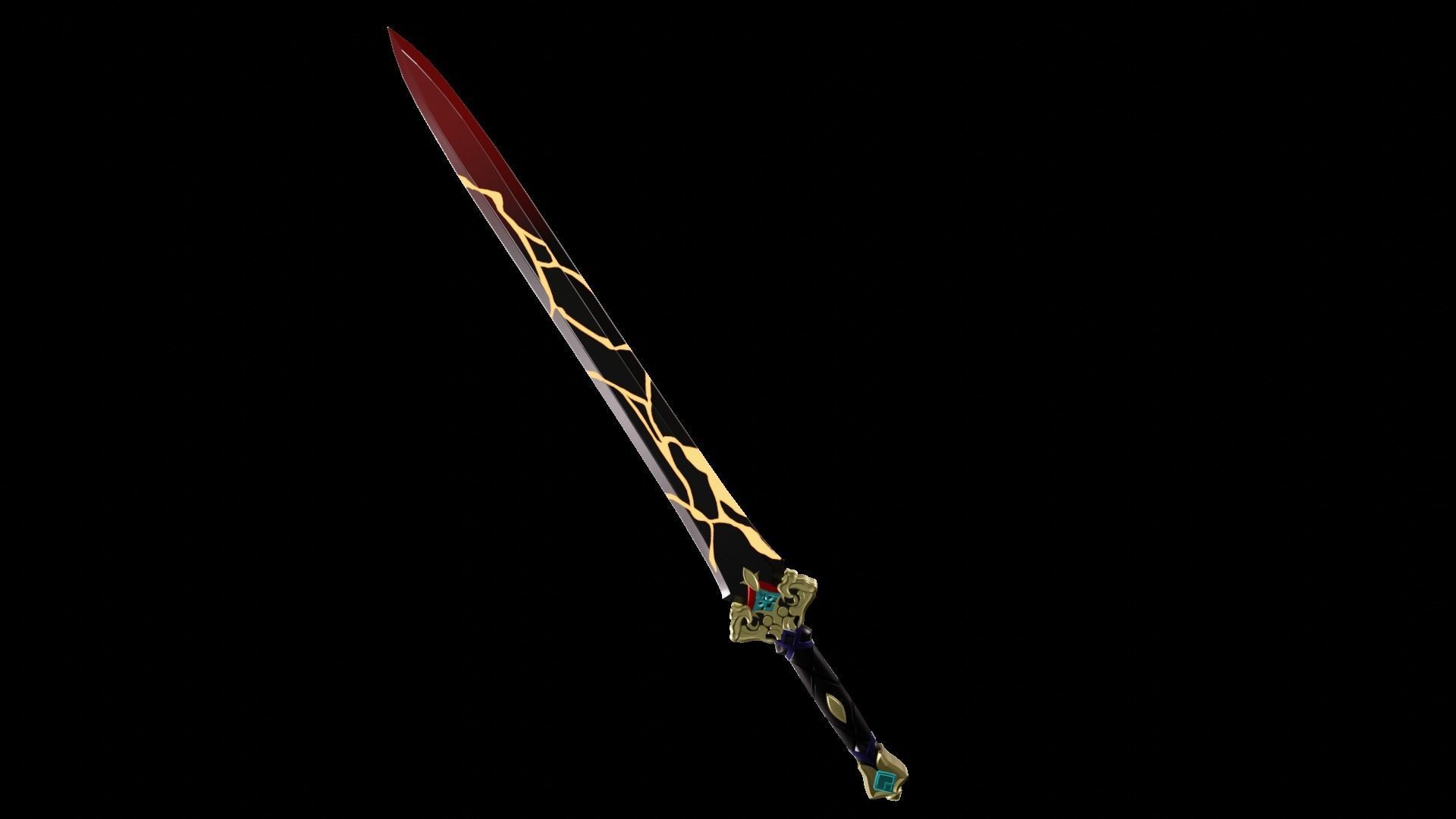 BLADES SWORD FROM HONKAI STAR RAIL 3D model_2