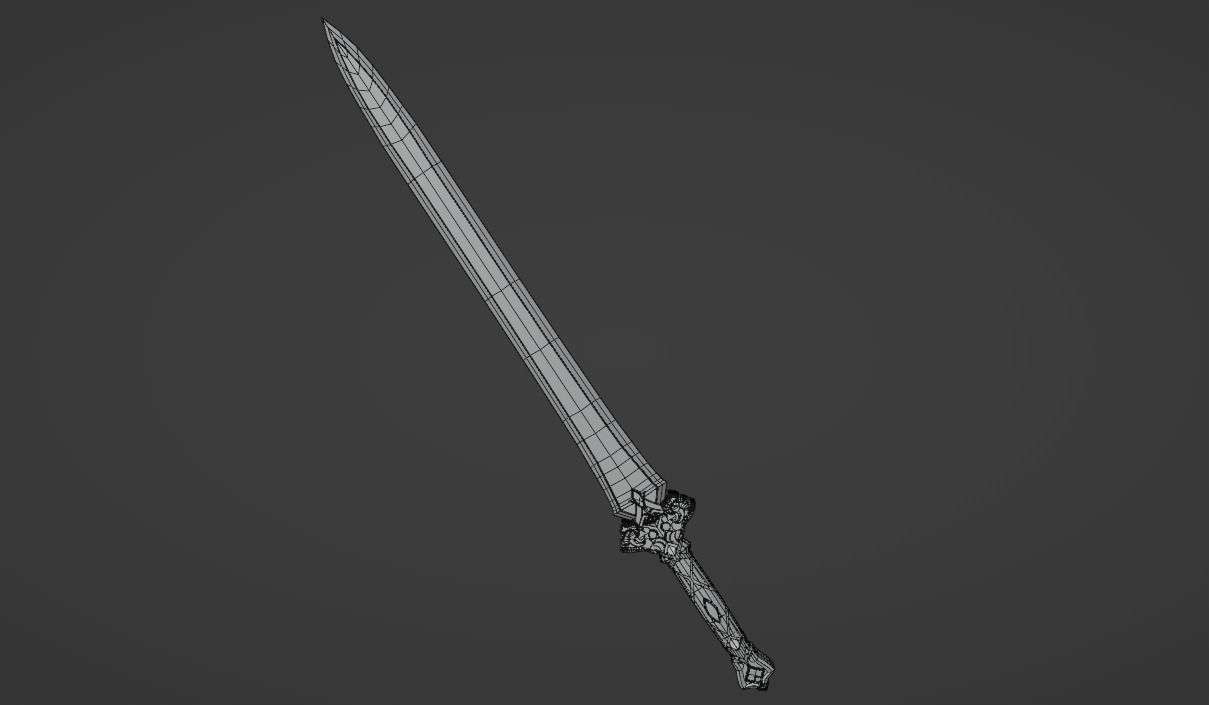 BLADES SWORD FROM HONKAI STAR RAIL 3D model_3