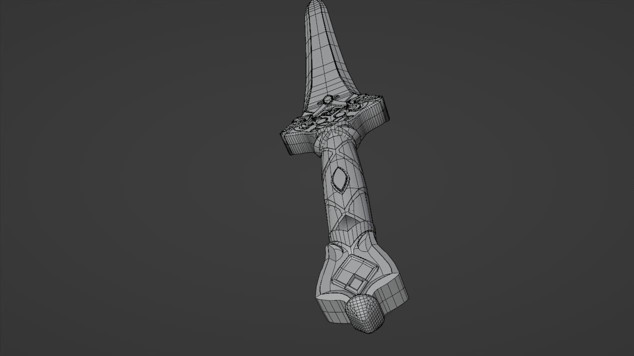 BLADES SWORD FROM HONKAI STAR RAIL 3D model_5