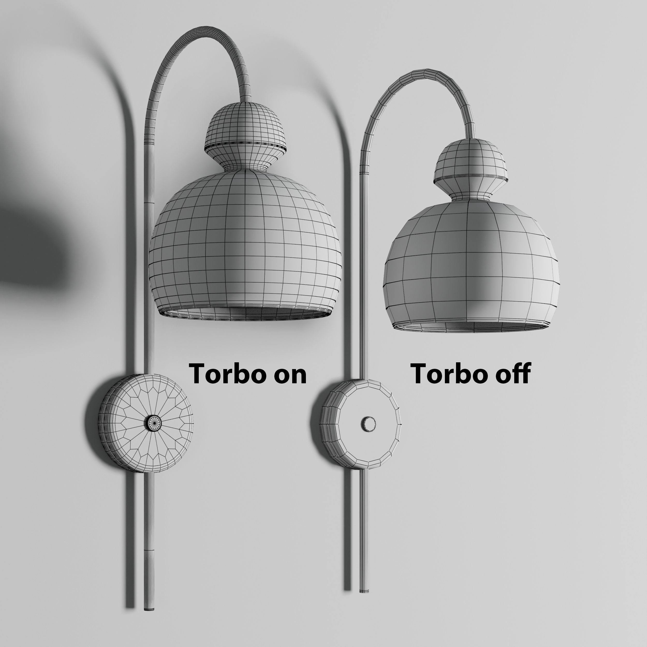 Mobo Ceramic Wall Lamps scene 01 Low-poly 3D model_3