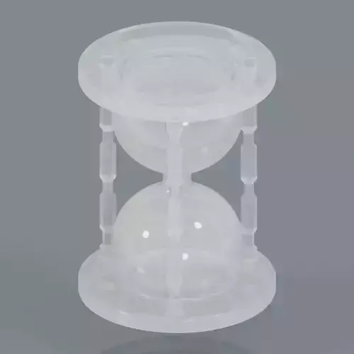 Crystal Hour Glass 3D model