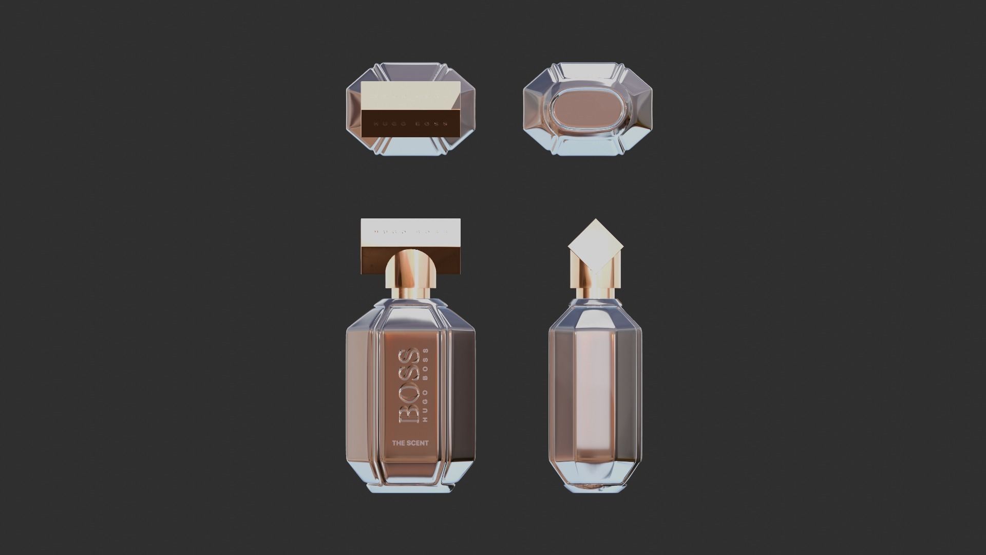 Hugo Boss The Scent Perfume 3D model_5