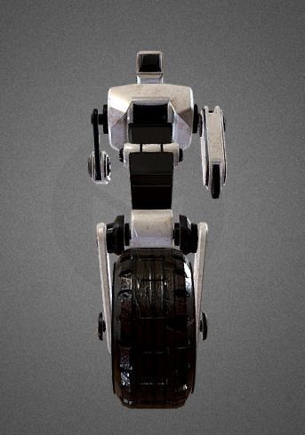 White Irobot 3D print model_4