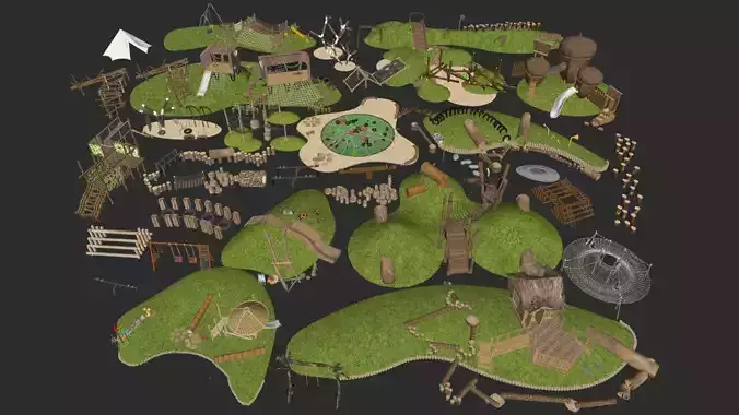 Outdoor Wood  playground