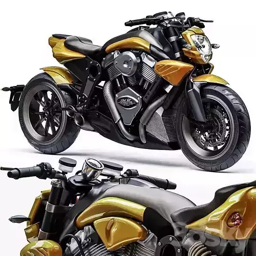 Duu Motorcycles Start at 3D Model 3D model