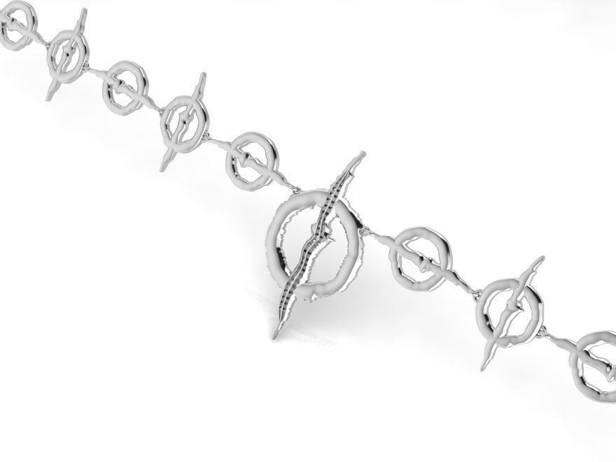 Circle Bracelet 3768 3D print model_2