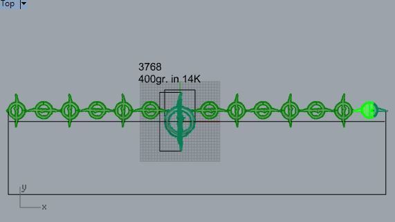 Circle Bracelet 3768 3D print model_4