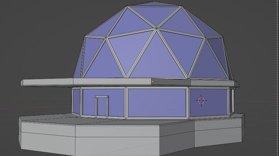 Glamping Hut Concept 3D Model - Blender Cycles Render Low-poly 3D model_2