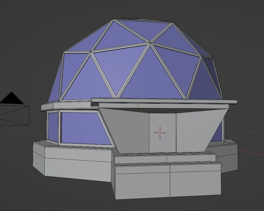 Glamping Hut Concept 3D Model - Blender Cycles Render Low-poly 3D model_4