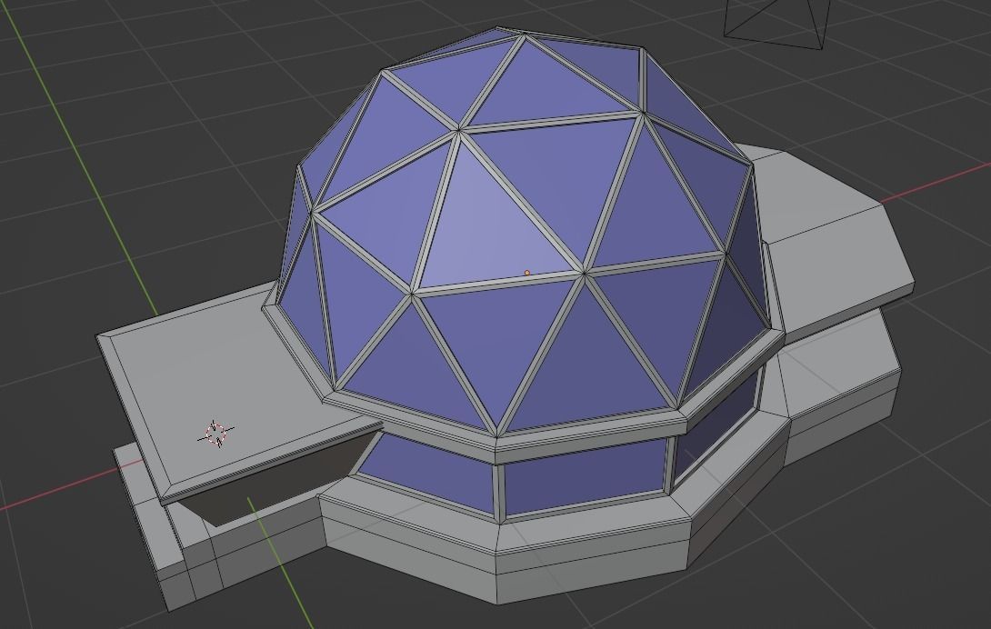 Glamping Hut Concept 3D Model - Blender Cycles Render Low-poly 3D model_7