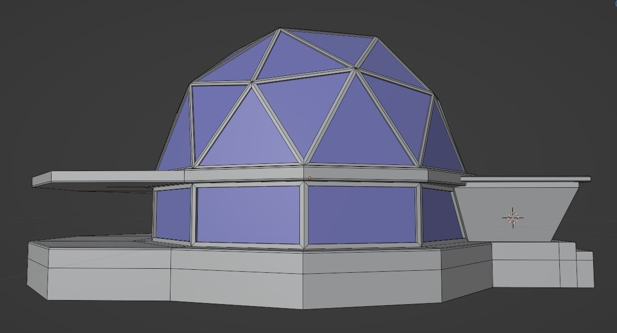 Glamping Hut Concept 3D Model - Blender Cycles Render Low-poly 3D model_5