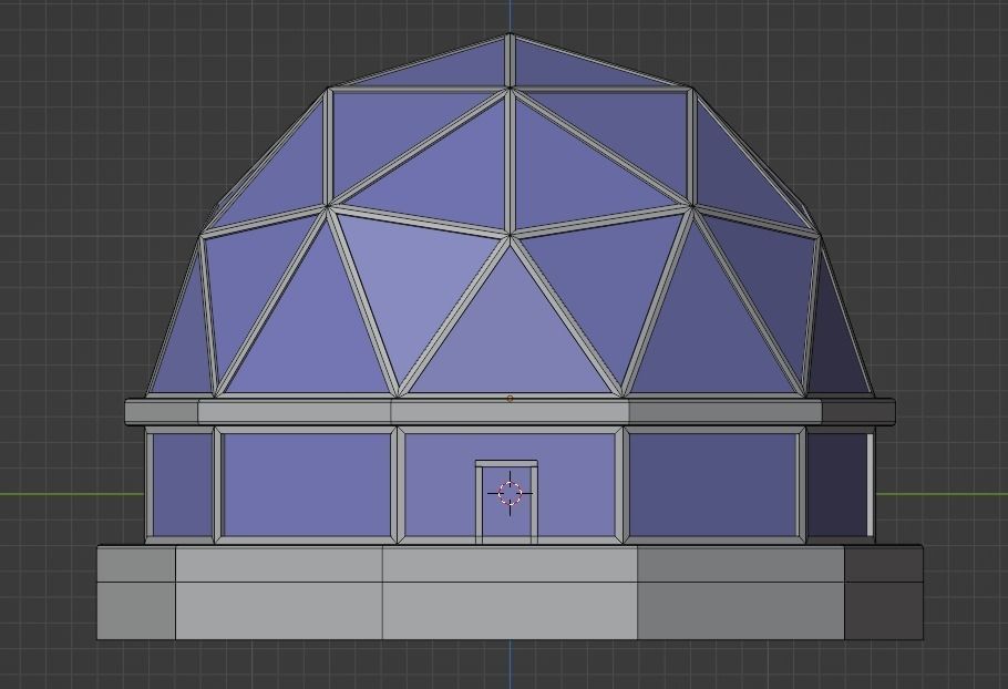 Glamping Hut Concept 3D Model - Blender Cycles Render Low-poly 3D model_6