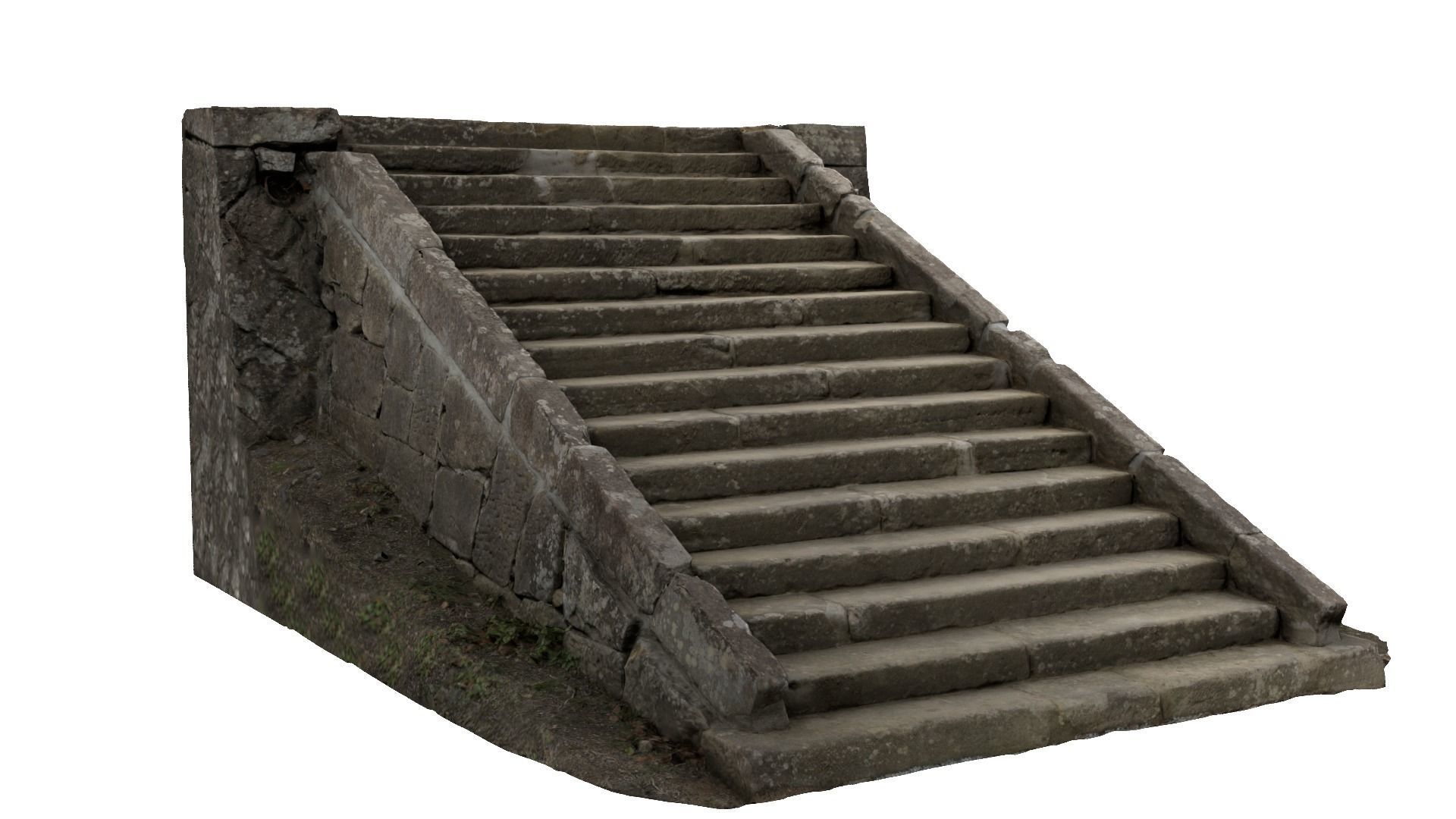 Stone Stairs-03 3D model_2