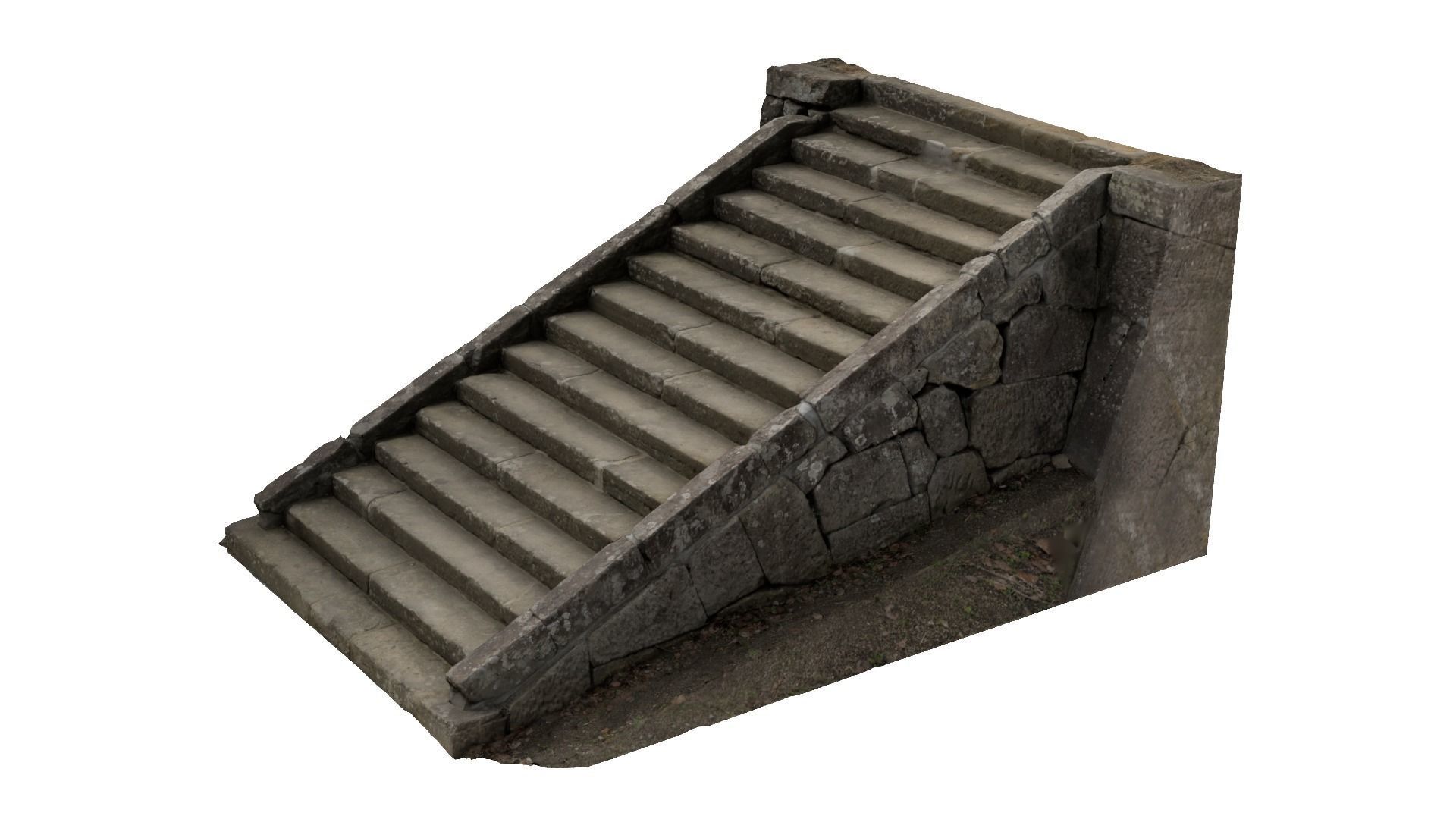 Stone Stairs-03 3D model_6