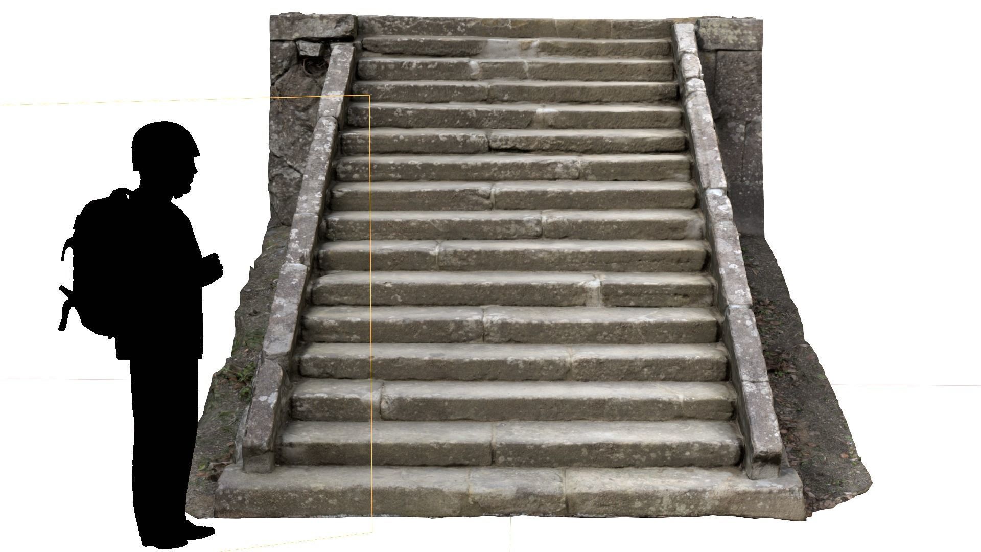 Stone Stairs-03 3D model_9