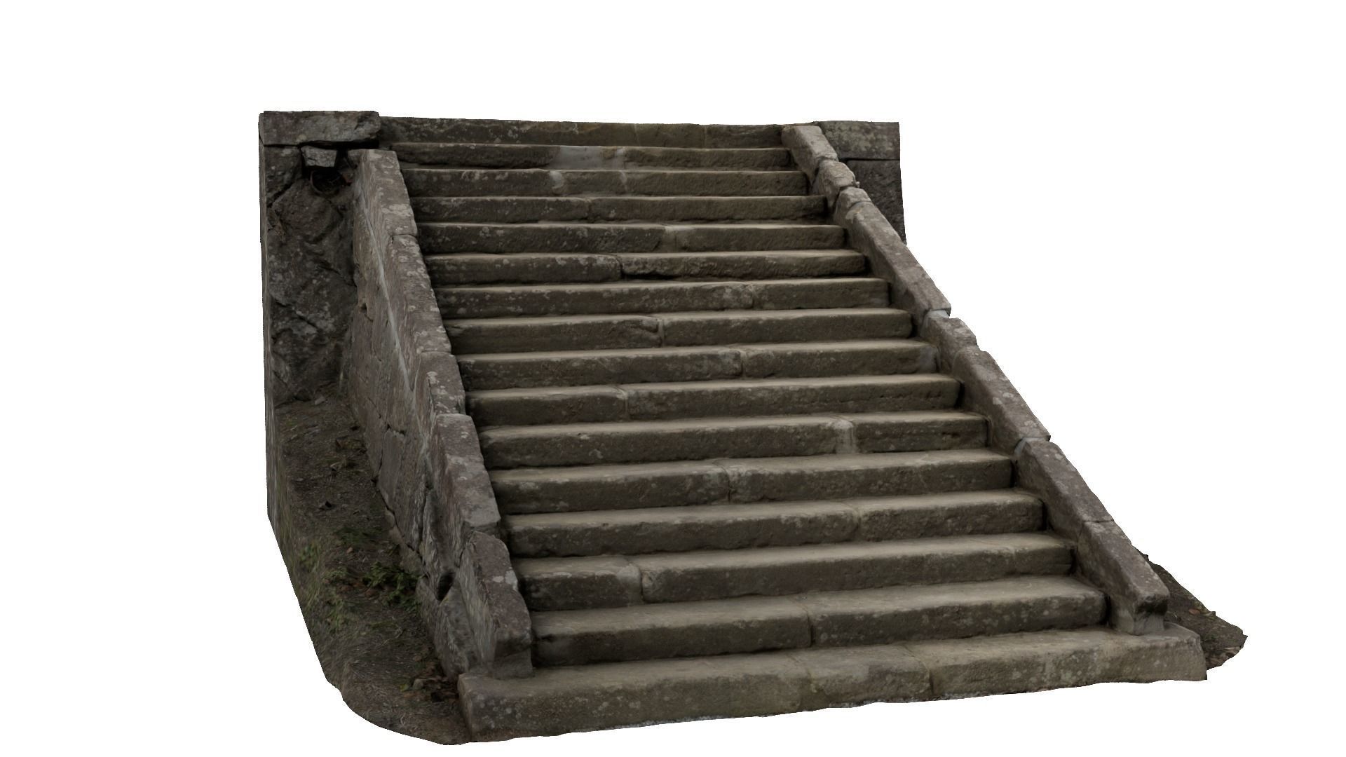 Stone Stairs-03 3D model_3
