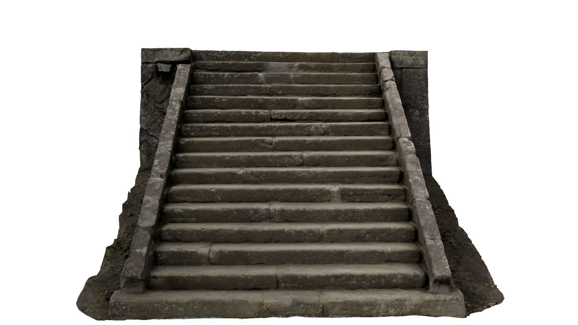 Stone Stairs-03 3D model_4