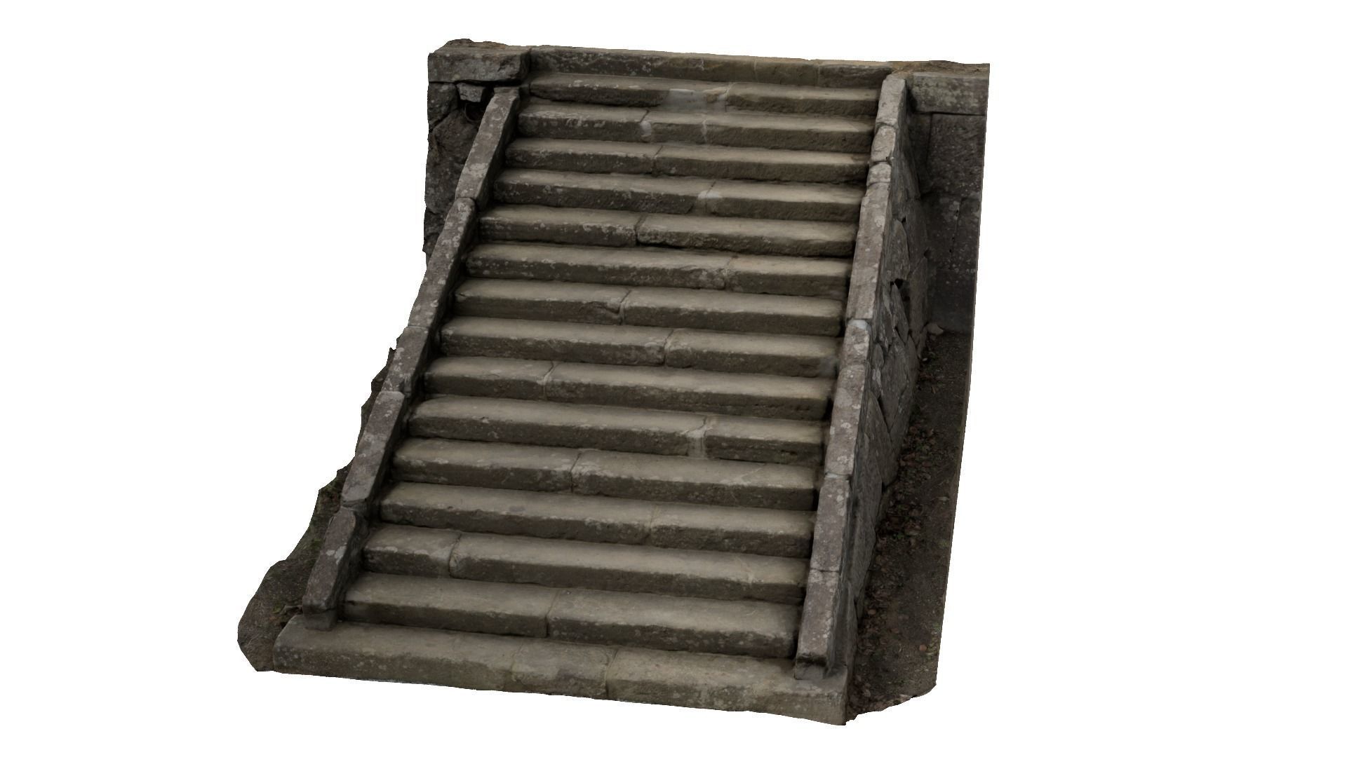 Stone Stairs-03 3D model_5